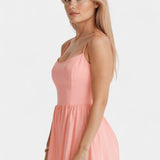 Marvelle Αέρινο Μίντι Φόρεμα χωρίς Μανίκια