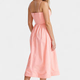 Marvelle Αέρινο Μίντι Φόρεμα χωρίς Μανίκια