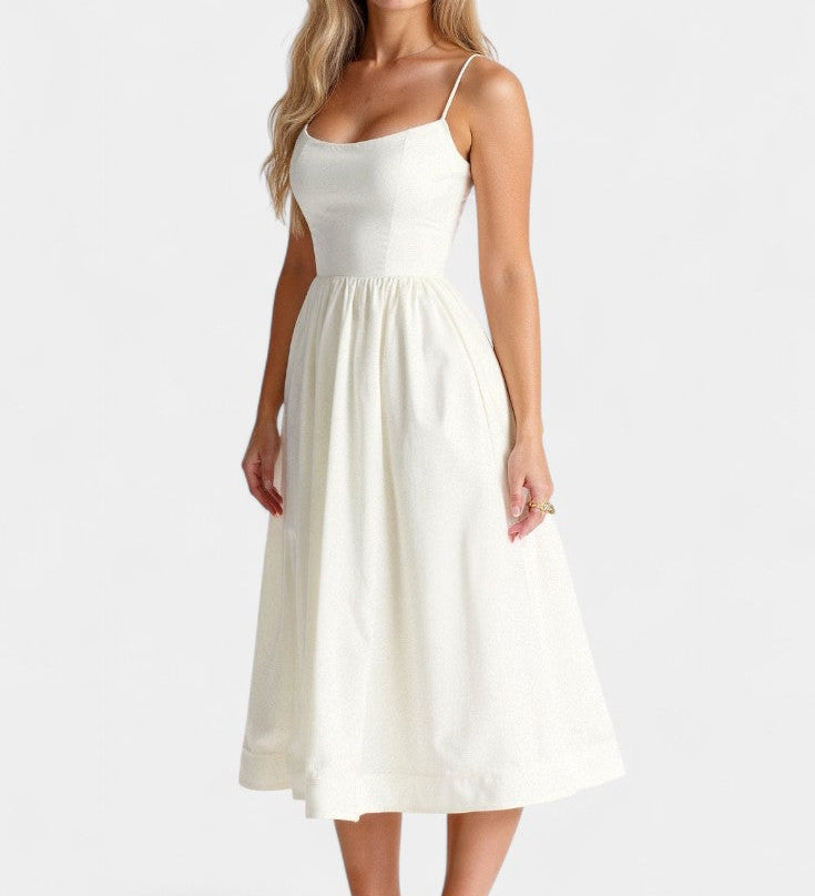 Marvelle Αέρινο Μίντι Φόρεμα χωρίς Μανίκια