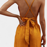 Valentina Σετ με Δαντελένιο Γιλέκο με Ανοιχτή Πλάτη και Φαρδύ Παντελόνι