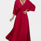 Milly Εlegant φόρεμα με φιόγκο και άνοιγμα