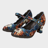 Rosemary | Ρετρό Χειροποίητες Κεντητές Γόβες