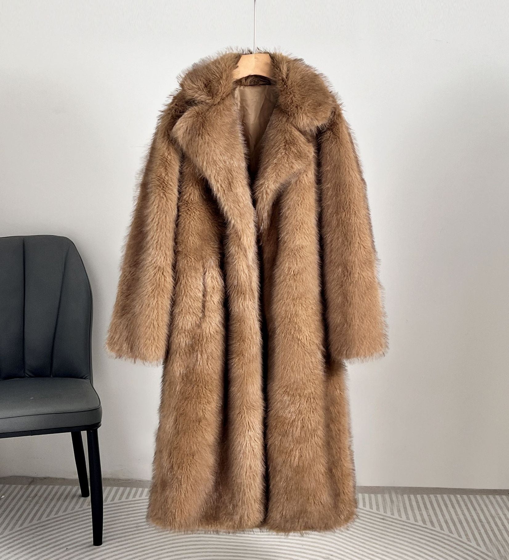 Harper - Μακρύ Μπουφάν από Ψεύτικη Γούνα