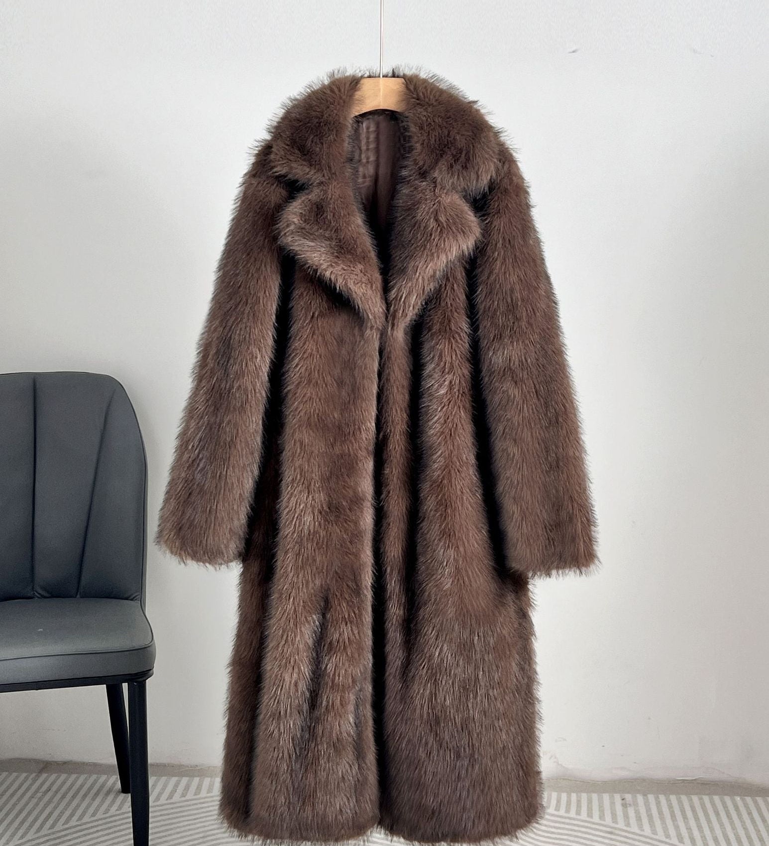 Harper - Μακρύ Μπουφάν από Ψεύτικη Γούνα