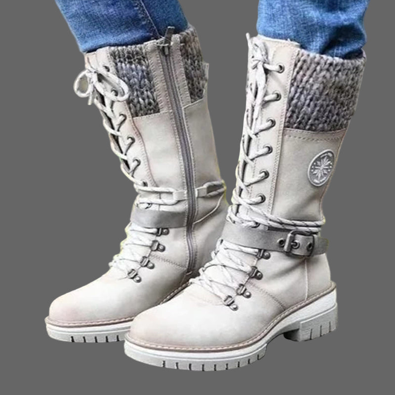 Carolina - μπότες «Twist» με πλαϊνό φερμουάρ