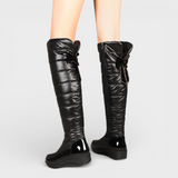 Janeth | Γυναικείες Ζεστές Αδιάβροχες Ψηλές Μπότες με Διακοσμητική Λωρίδα