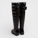 Janeth | Γυναικείες Ζεστές Αδιάβροχες Ψηλές Μπότες με Διακοσμητική Λωρίδα