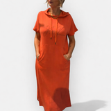 Βρυσηίδα – Άνετο Φόρεμα με Κουκούλα