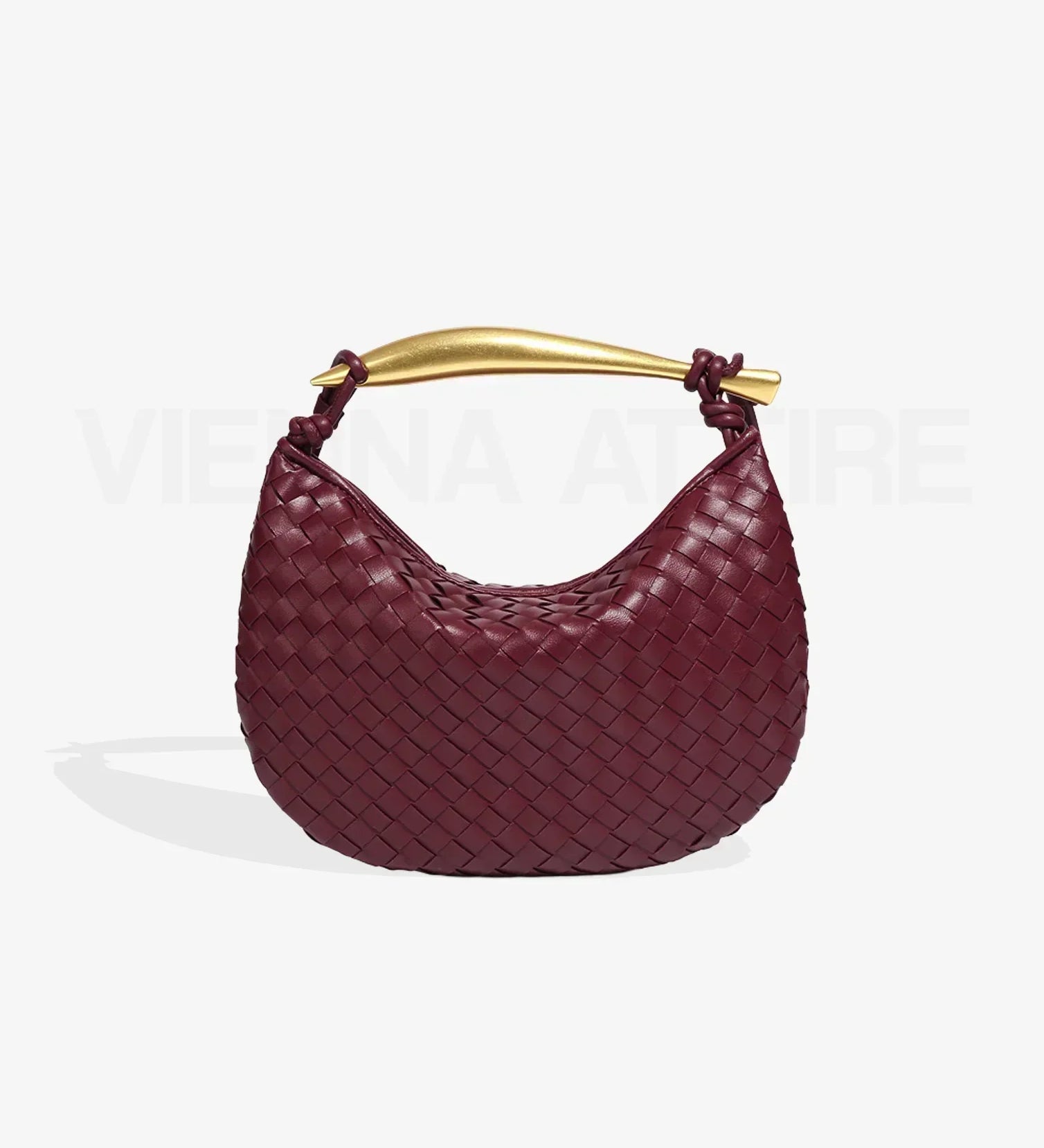 Αλεξάνδρα – Τσάντα με Υφαντό Σχέδιο και Χρυσό Χερούλι